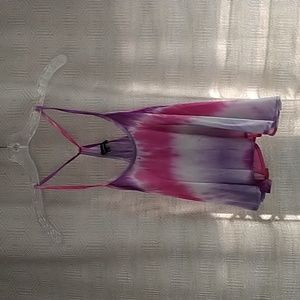 Pink Guava Sheer Halter Tank Size Small NWT